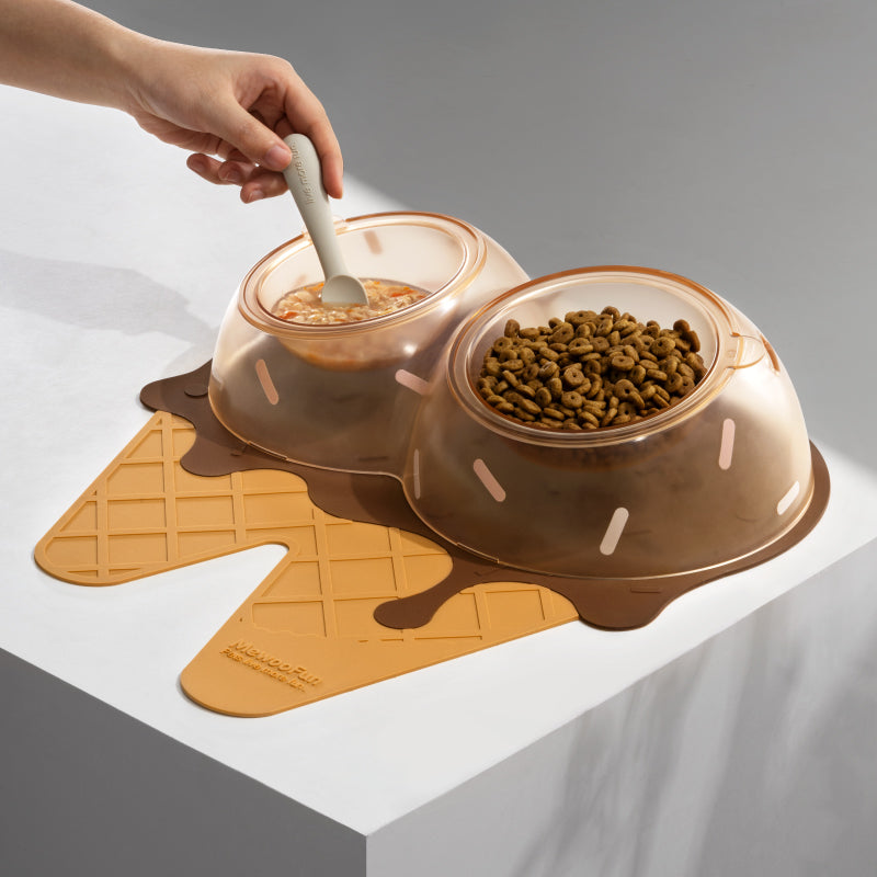 Ice Cream Bowl - Food Bowl for cats - Chocolate