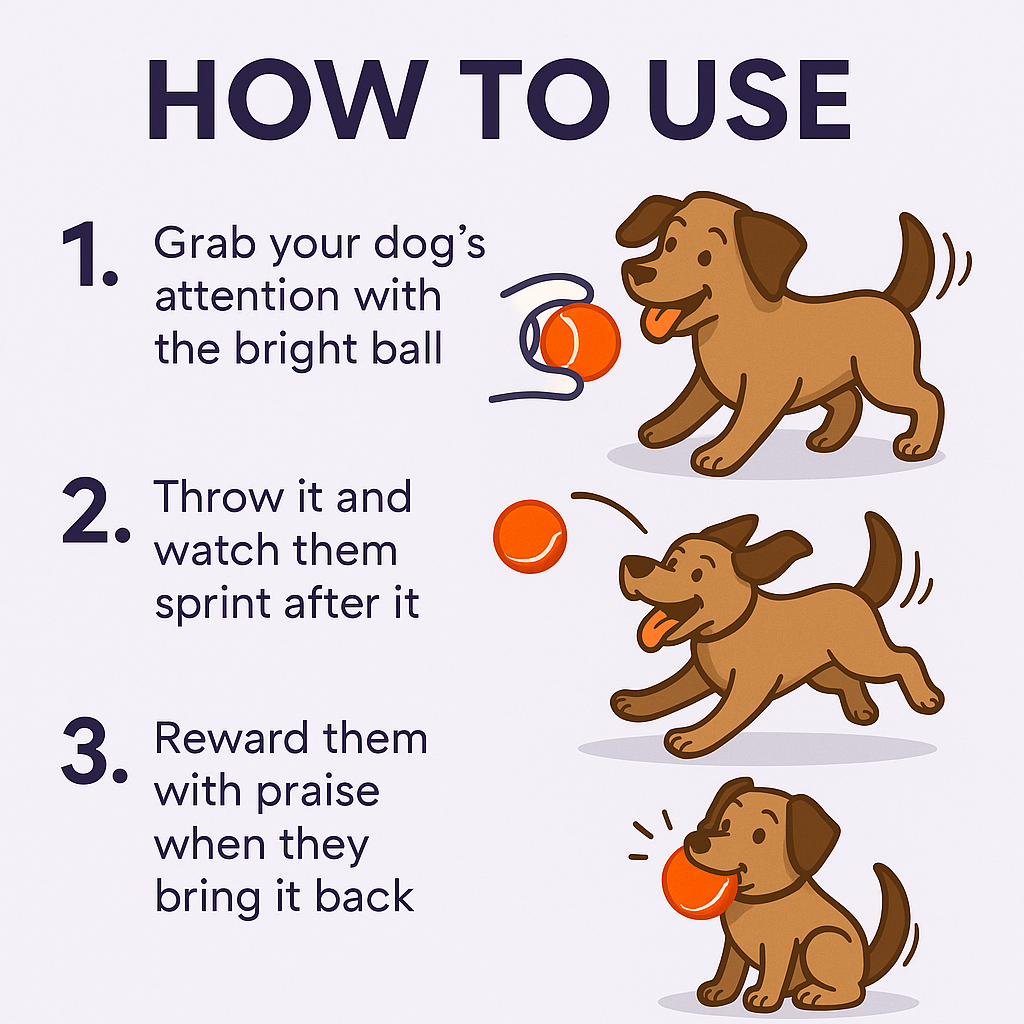 Fetch In Color - Tennis Balls - Orange - Set of Two