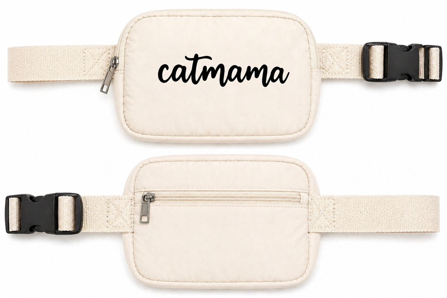 Catmama Crossbody Treat & Walk Bag - Cream