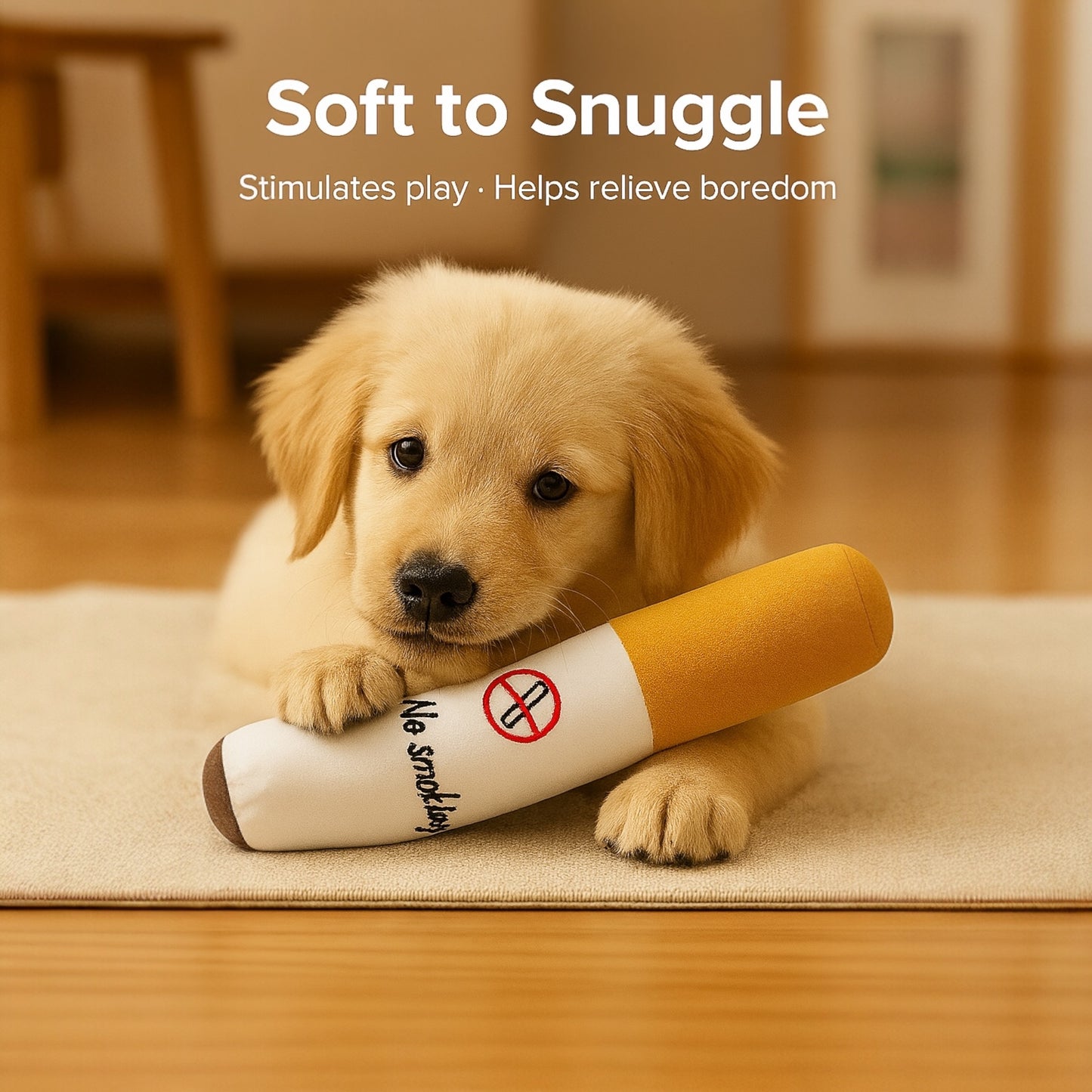 XL No Smoke Cigarette Plush Toy for Dogs