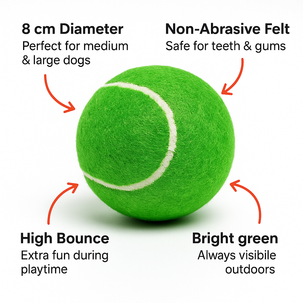 Fetch In Color - Tennis Balls - Green - Set of Two