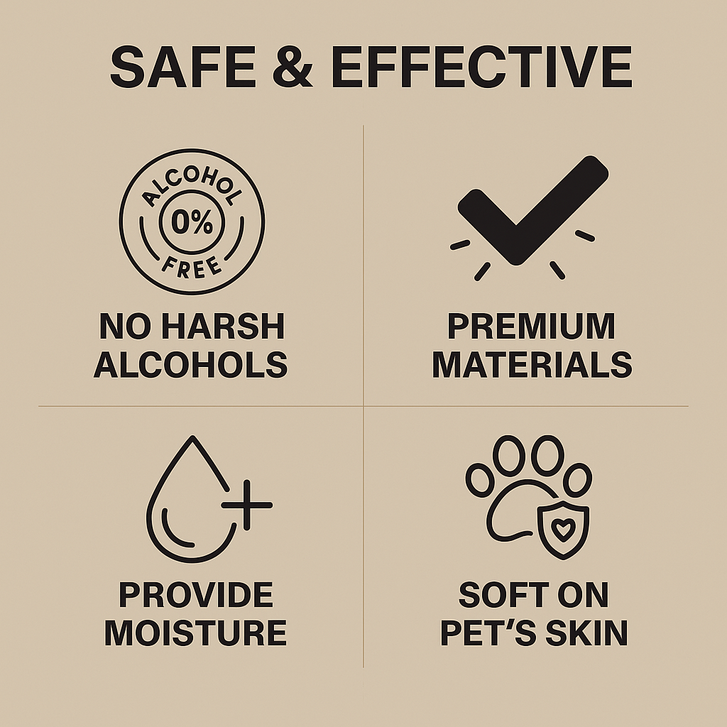 Pet Grooming Wipes - Unscented