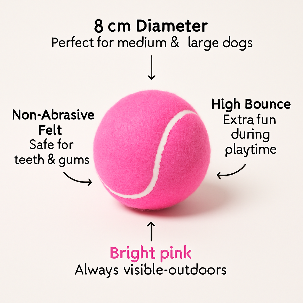 Fetch In Color - Tennis Balls - Pink - Set of Two