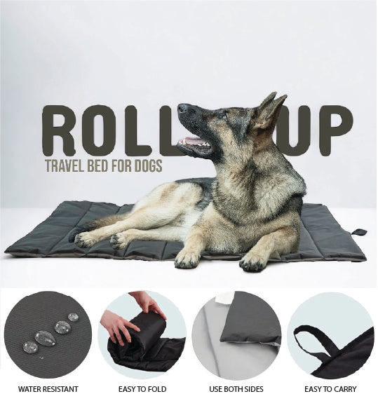 Roll Up - Travel Bed for Dogs - Neon Green