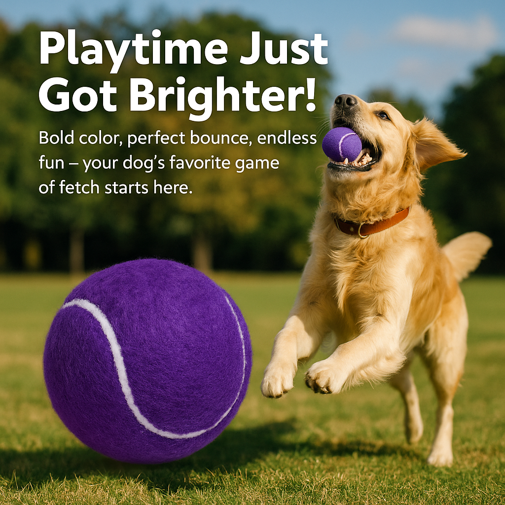 Fetch In Color - Tennis Balls - Purple - Set of Two