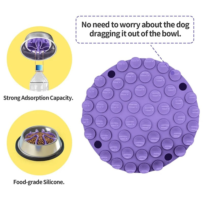 Slow Feeder Bowl Attachment - Purple