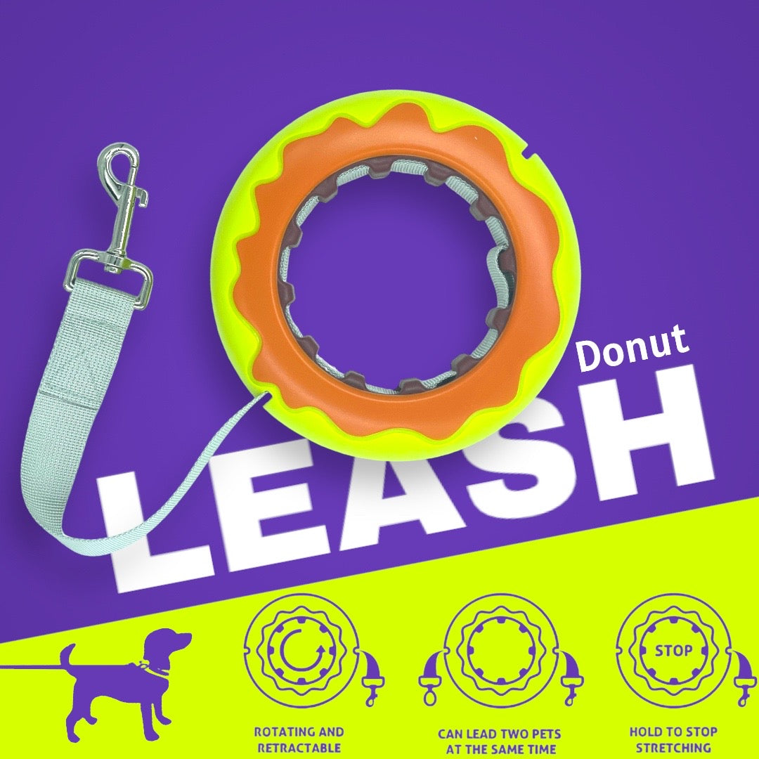 Donut Leash (Green/Orange)