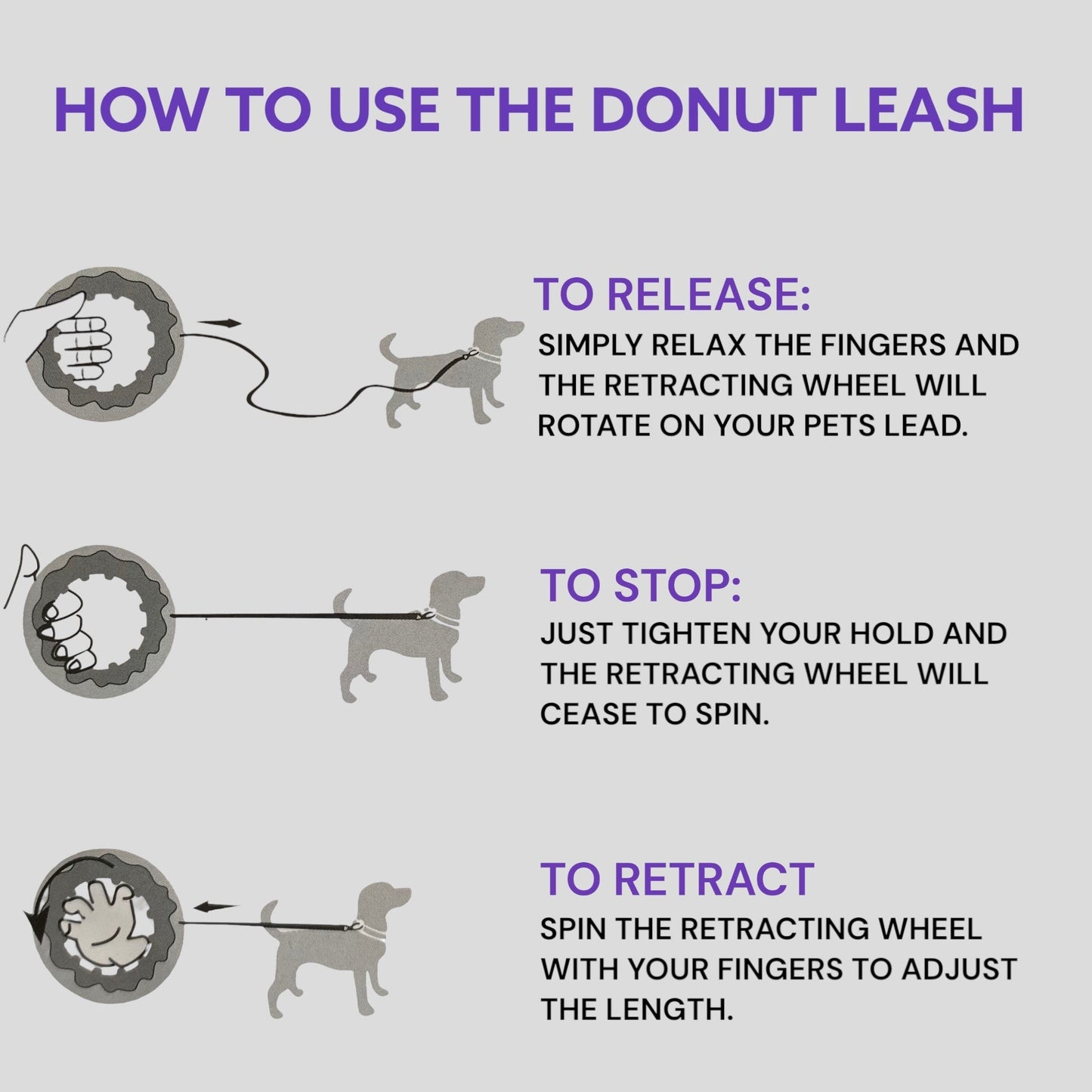 Donut Leash (Yellow/Brown)