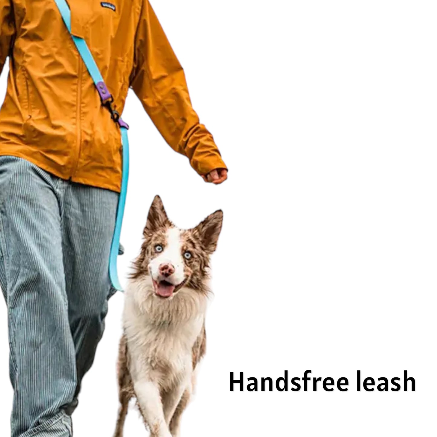 Multifunction Handsfree Leash - Black/Khakhi