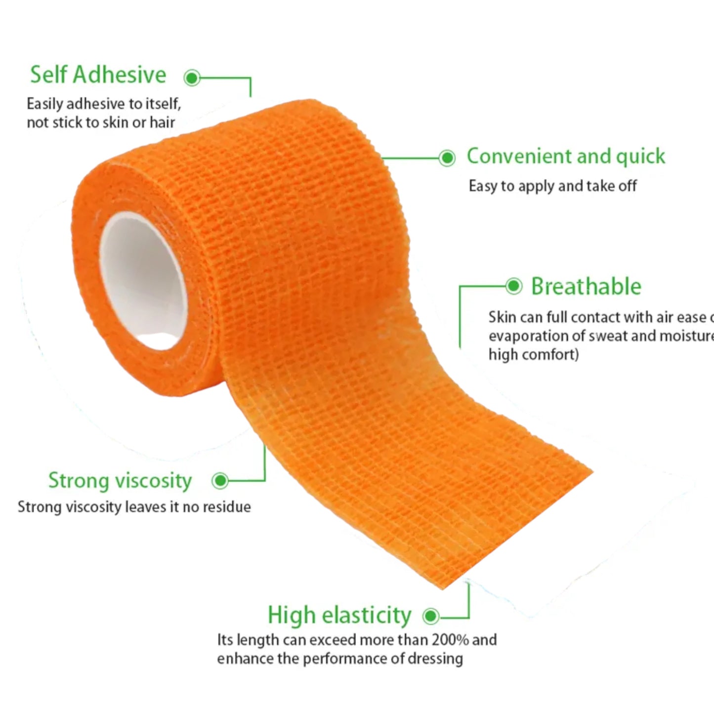 Cover them Paws - Self Adhesive Wraps - Orange