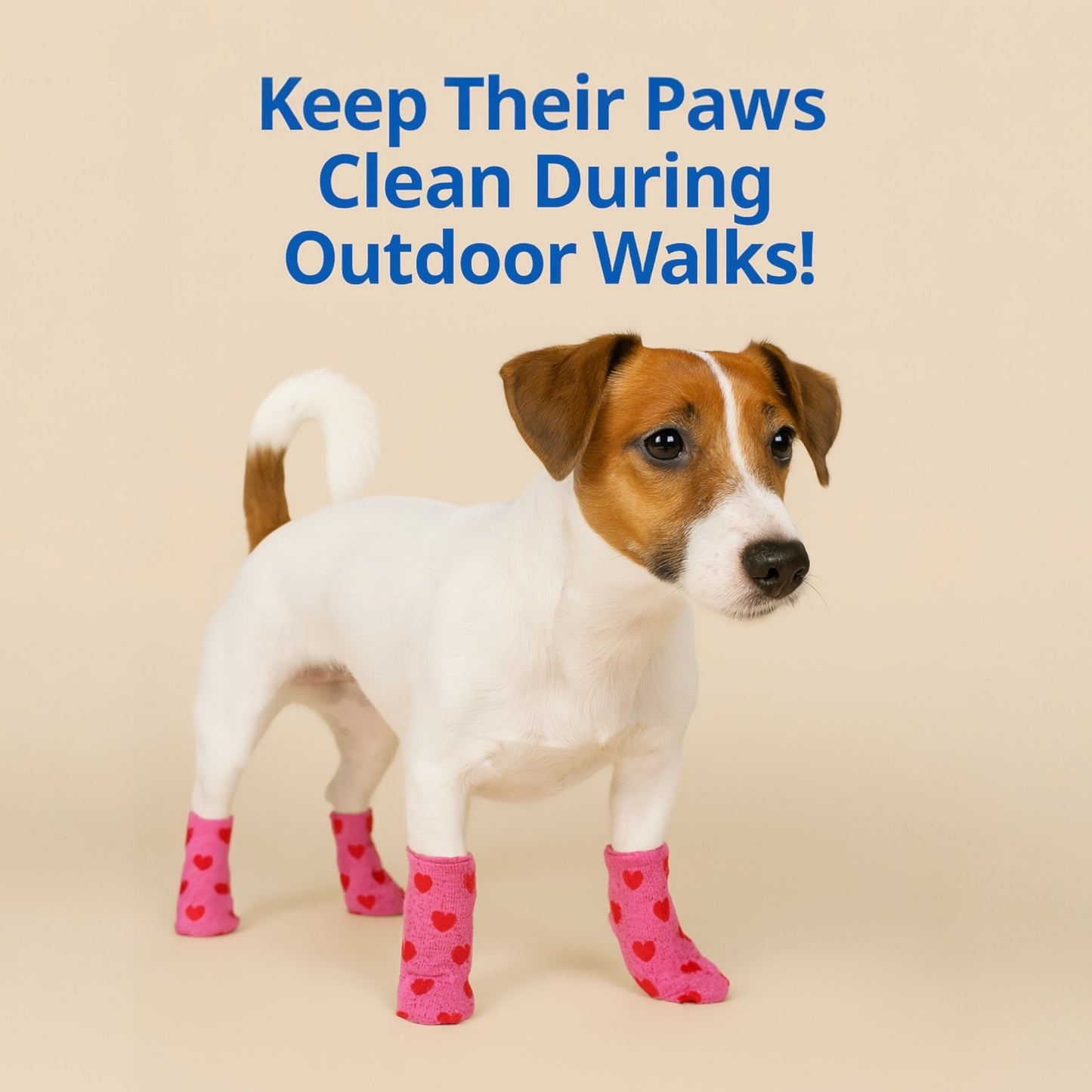 Cover them Paws - Self Adhesive Wraps - Pink Hearts