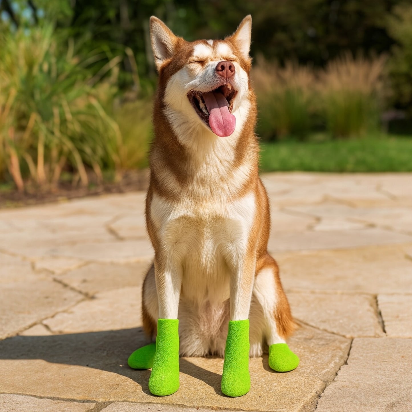 Talking Dog Club - Cover them Paws - Self Adhesive Wraps - Neon Green