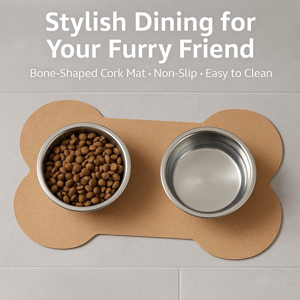 Cork - a - Mat - Floor Food & Water Mat