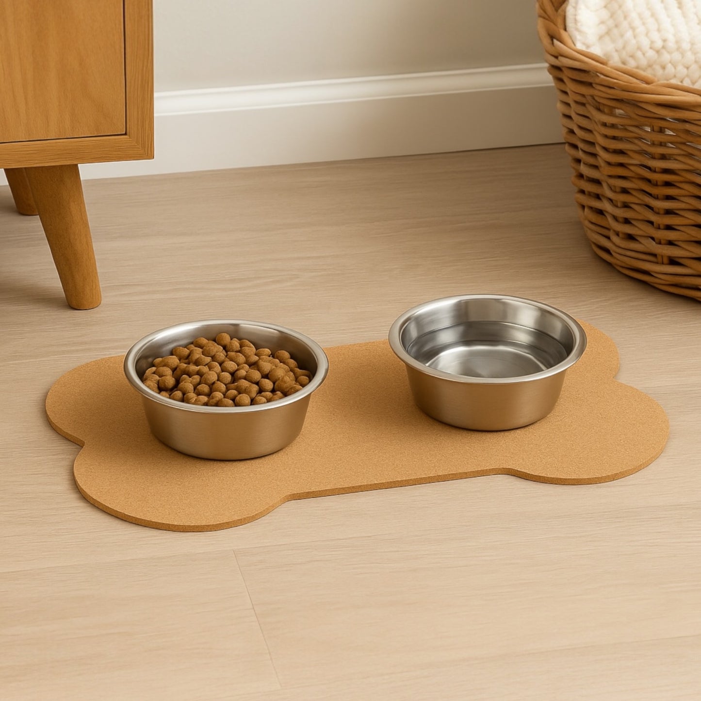 Cork - a - Mat - Floor Food & Water Mat