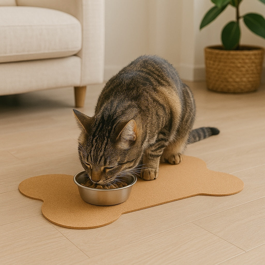 Cork - a - Mat - Floor Food & Water Mat