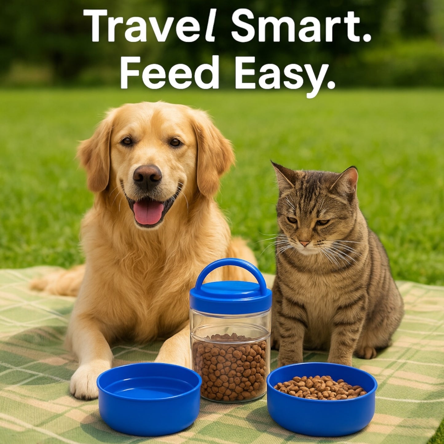 3 in 1 Travel Bowl Set
