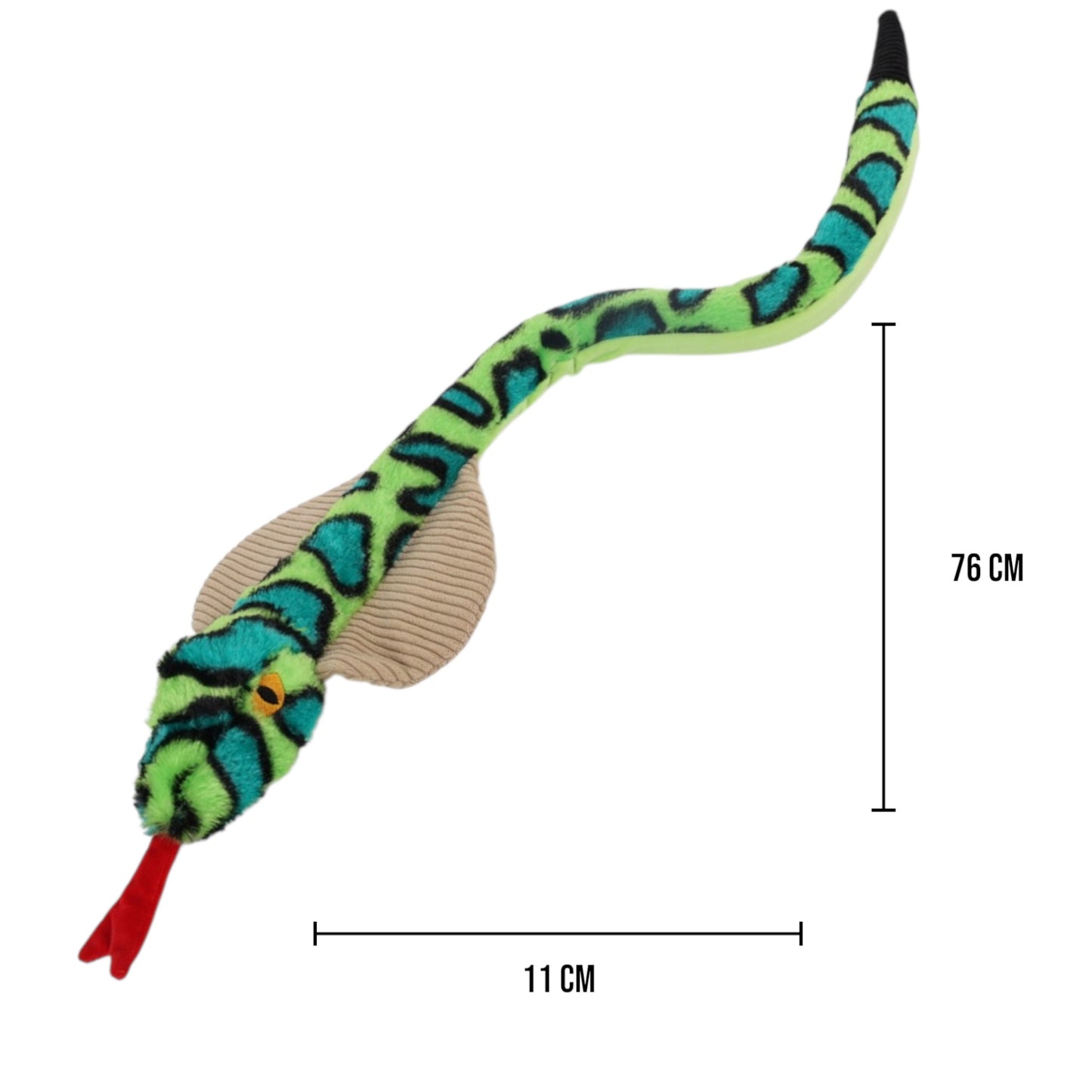 XL Cobra Rattle Plush toy for Dogs