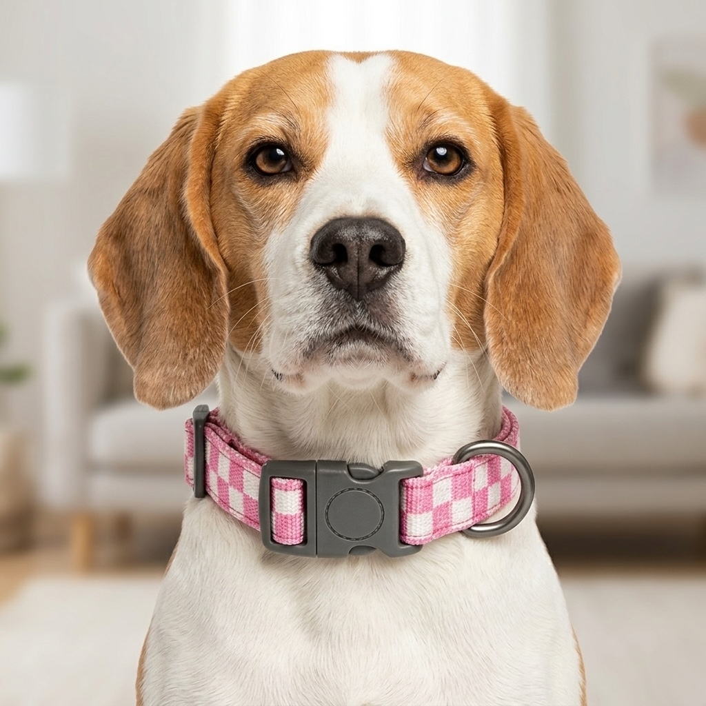 Checkmate Leash and Collar Combo - Pink