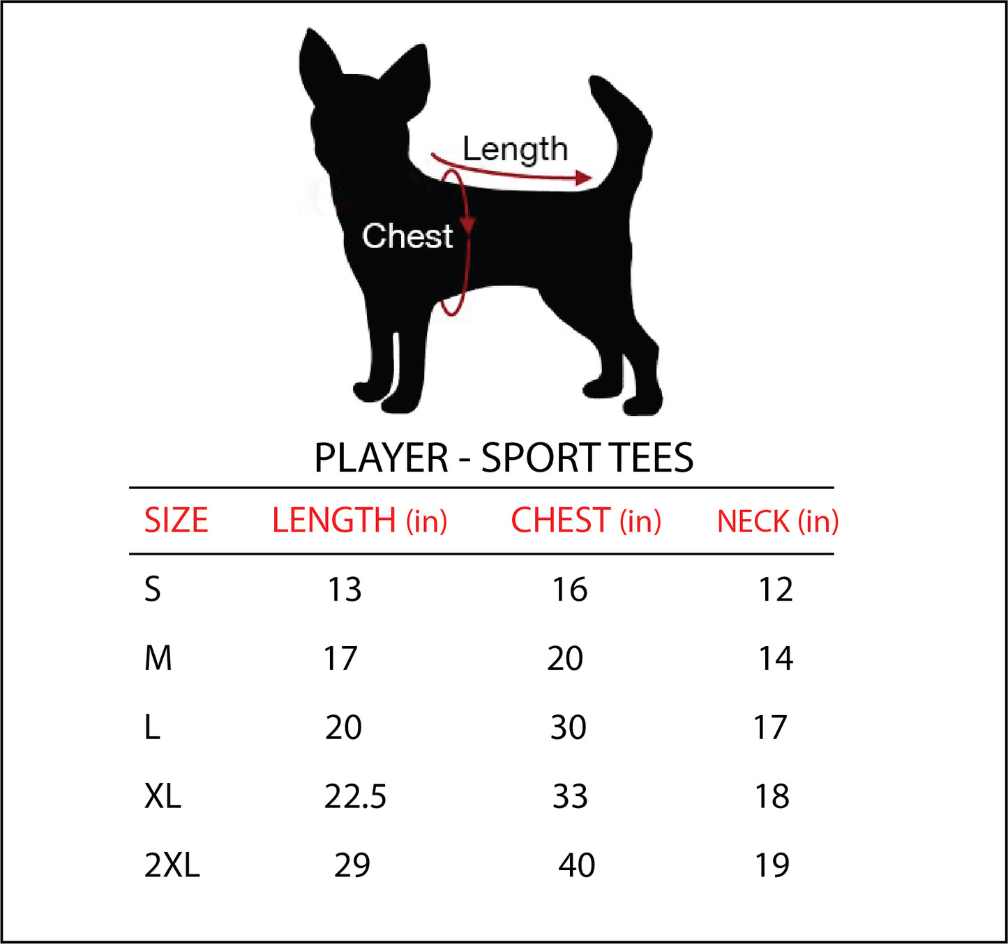 Player – Ltd. Edition Sports Tees for Dogs - Black