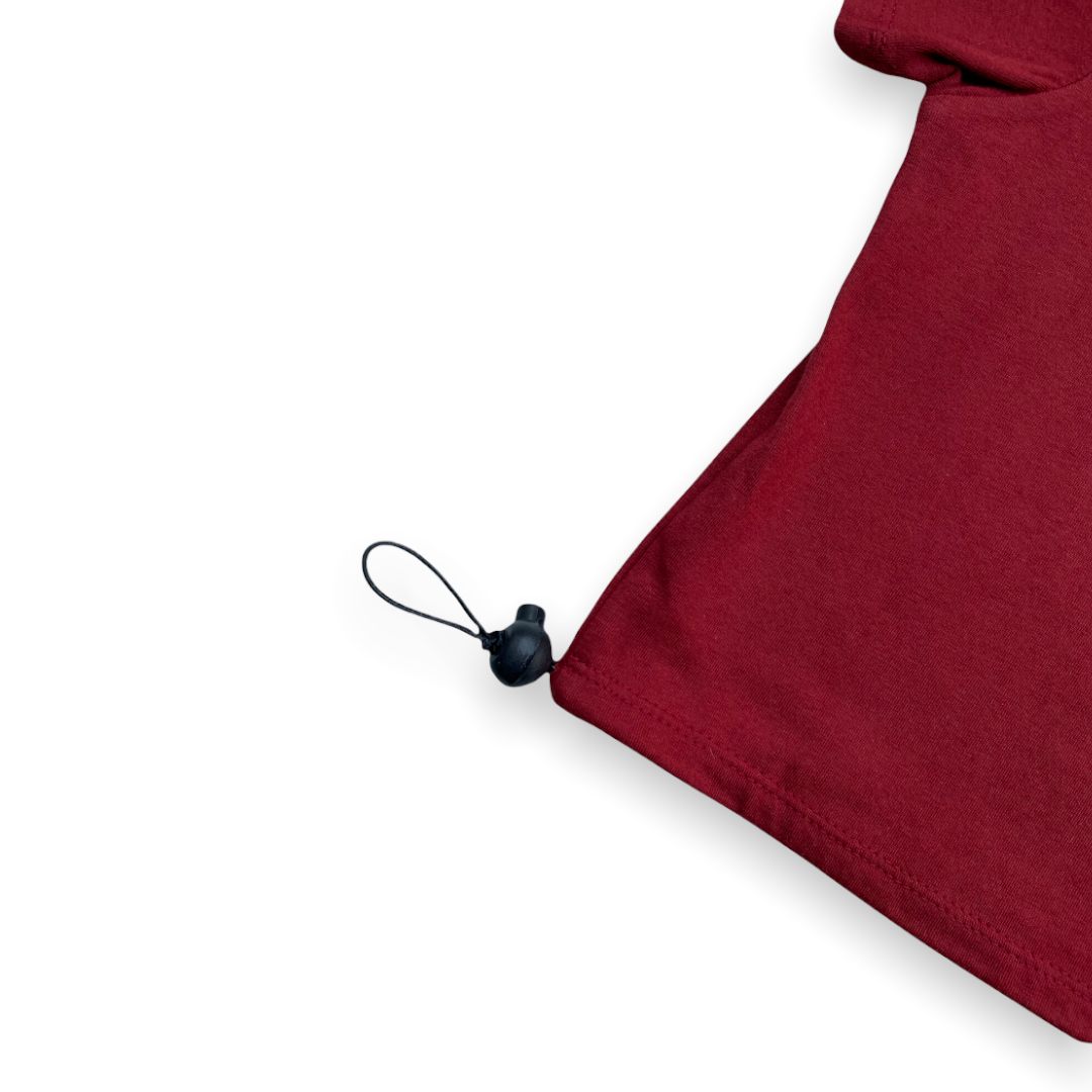 Macaroon Maroon Solid Dog Tee