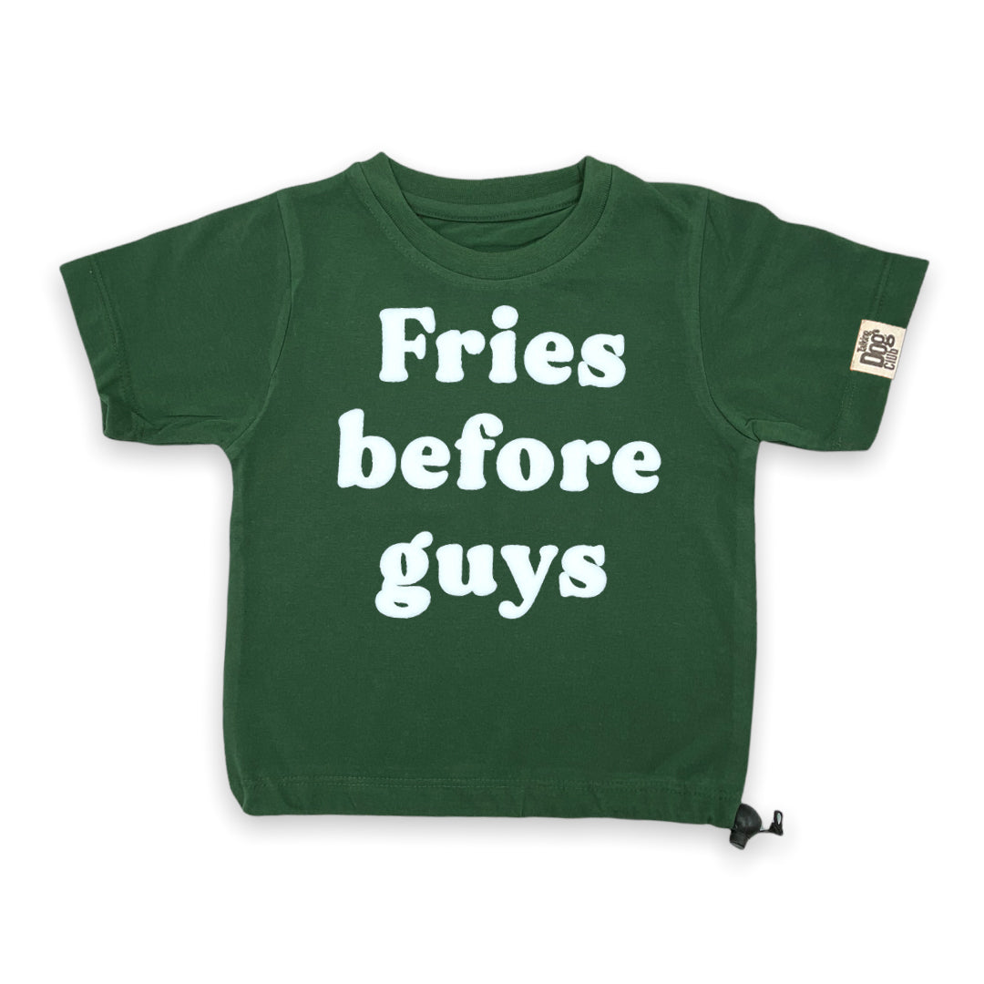 Fries Before Guys Dog Tee