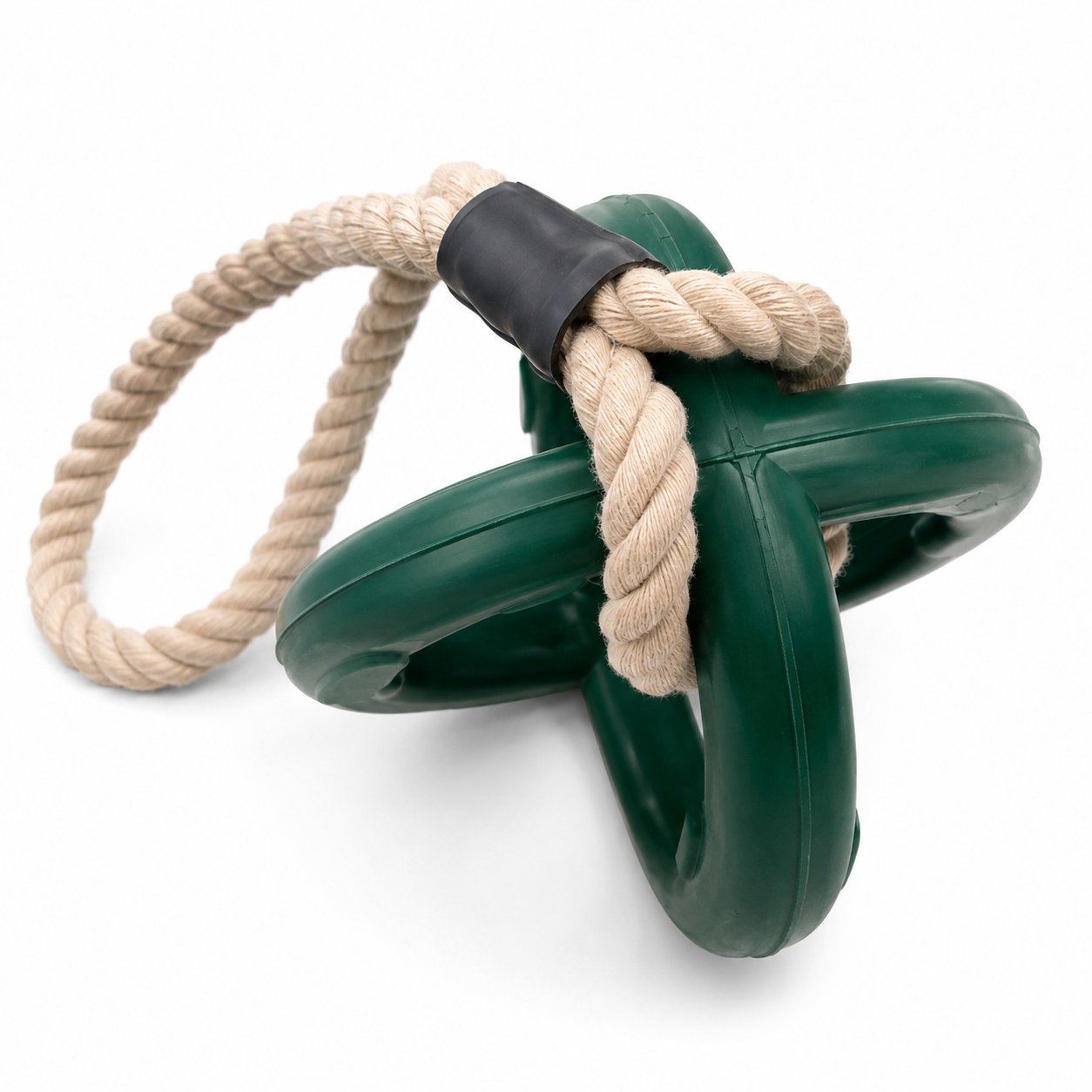 Sturdy - Dual Grip Oval Toy with Rope