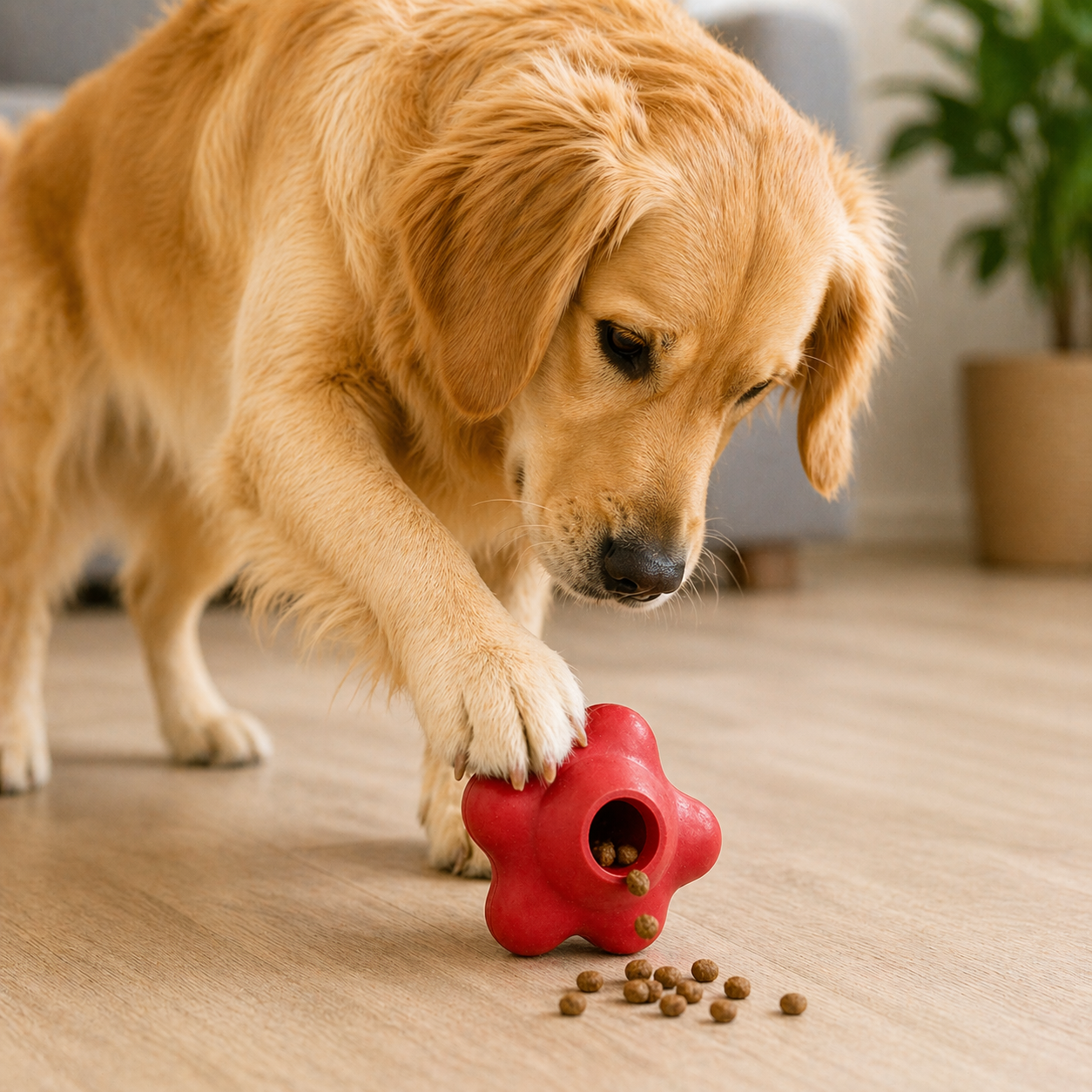 Sturdy - Puffed Star Interactive- Natural Rubber Toy