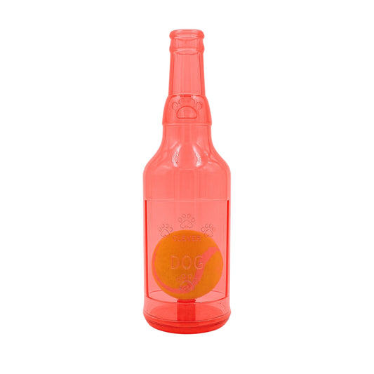 Ball in Bottle | Rubber | Chew Toy - Red