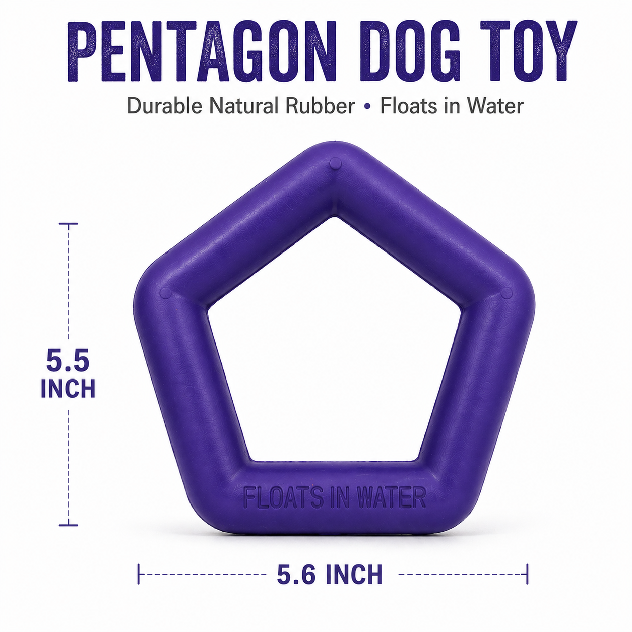 Sturdy - Hexagon Floater - Natural Rubber Toy