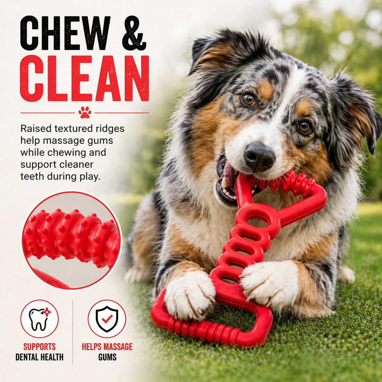 Sturdy - Tug Off - Natural Rubber Toy