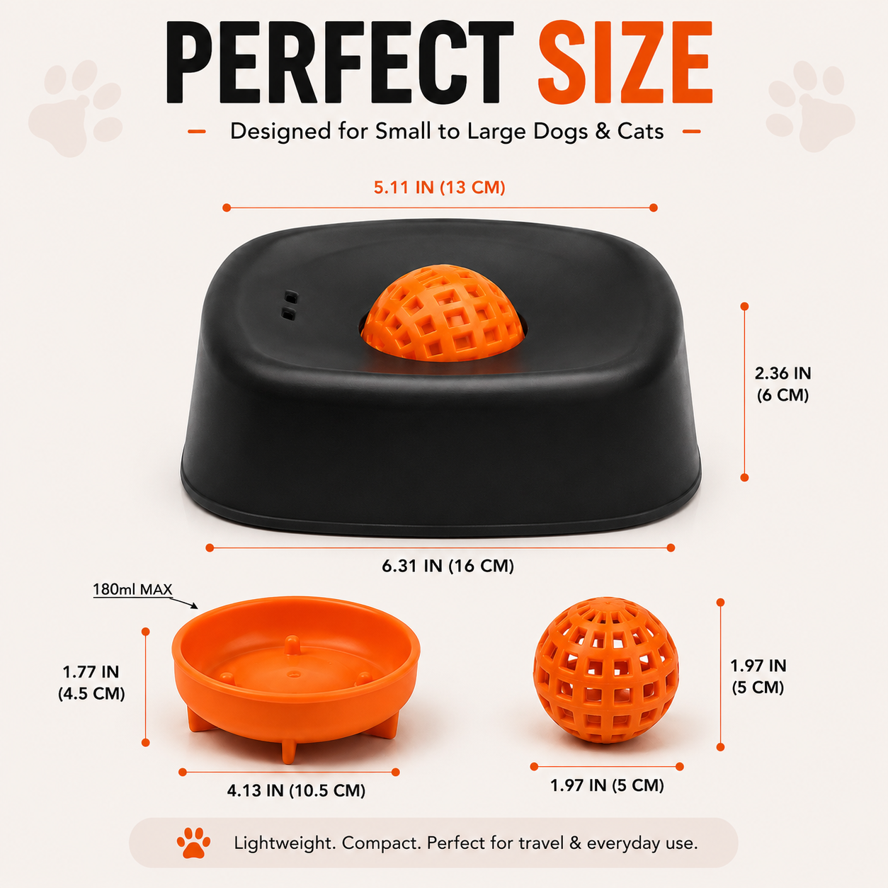 TDC - Lickables - Spin Flow Slow Feeder Bowl Set