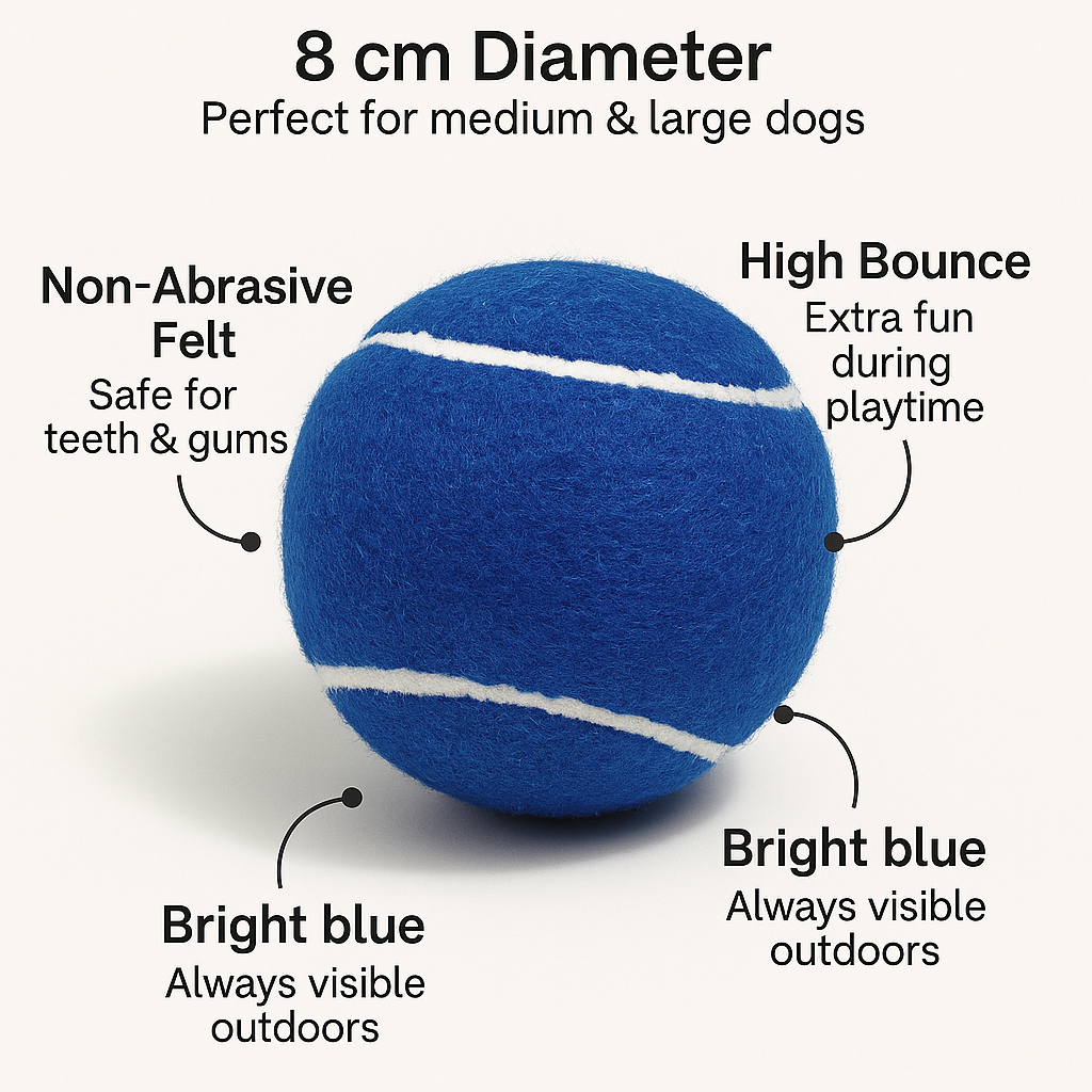 Fetch In Color - Tennis Balls  - Blue - Set of Two