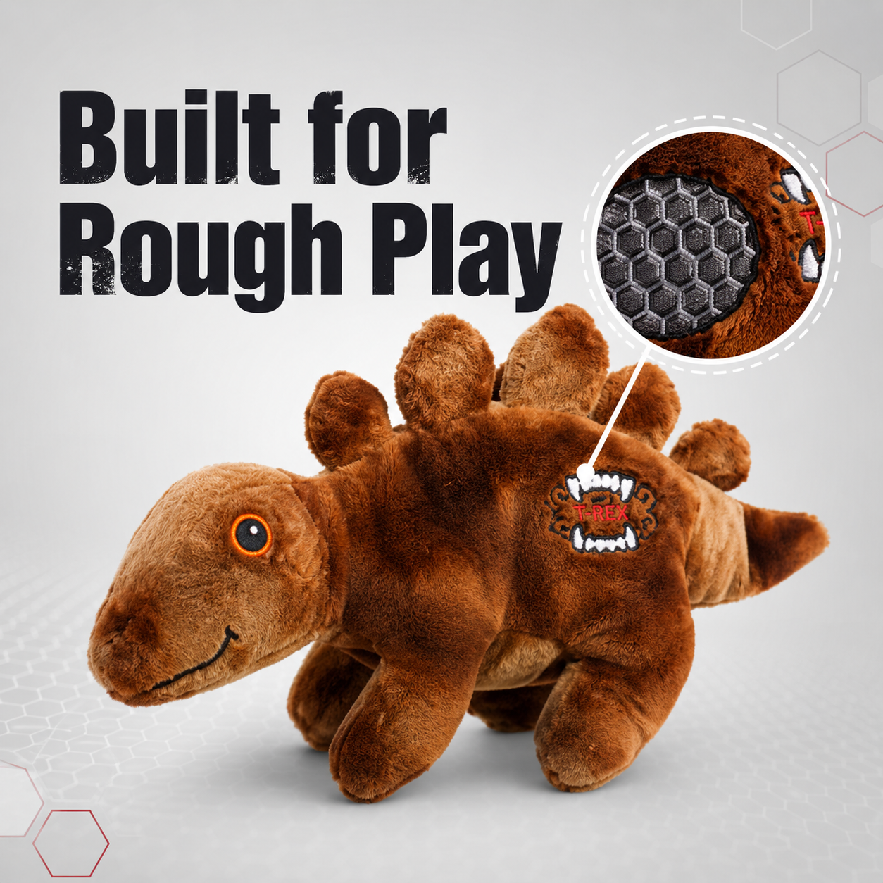 Stegosaurus Dino - Reinforced Fabric Plush Toy