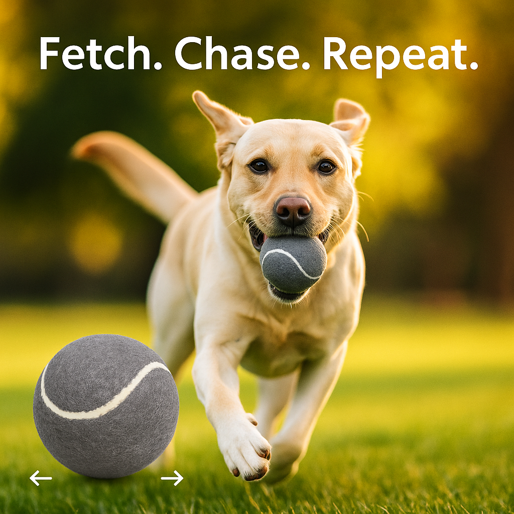 Fetch In Color - Tennis Balls  - Grey - Set of Two