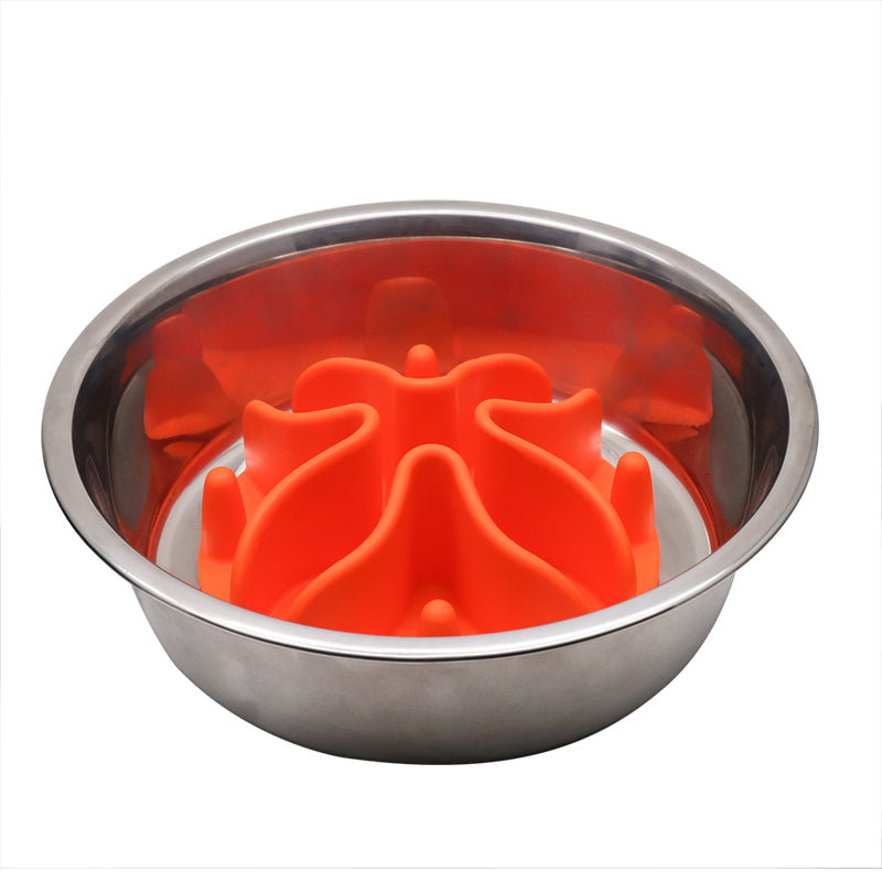 Slow Feeder Bowl Attachment - Orange