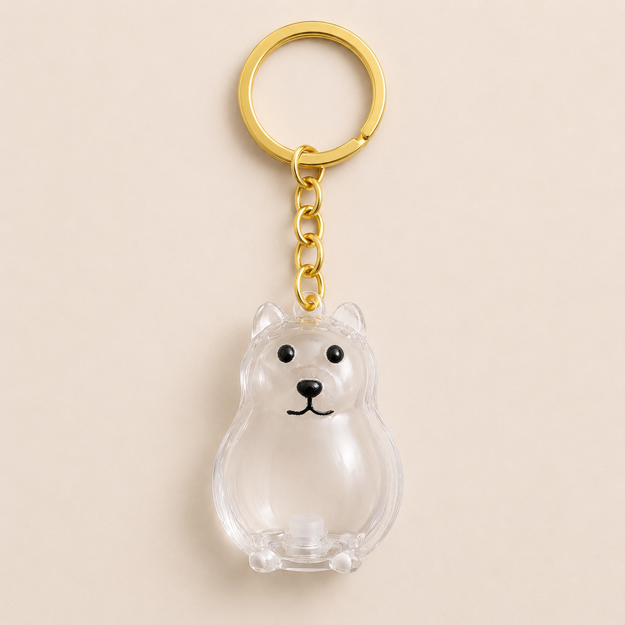 Dog Hair Keepsake Capsule - Key Chain - Christmas Decoration - Happy Lab