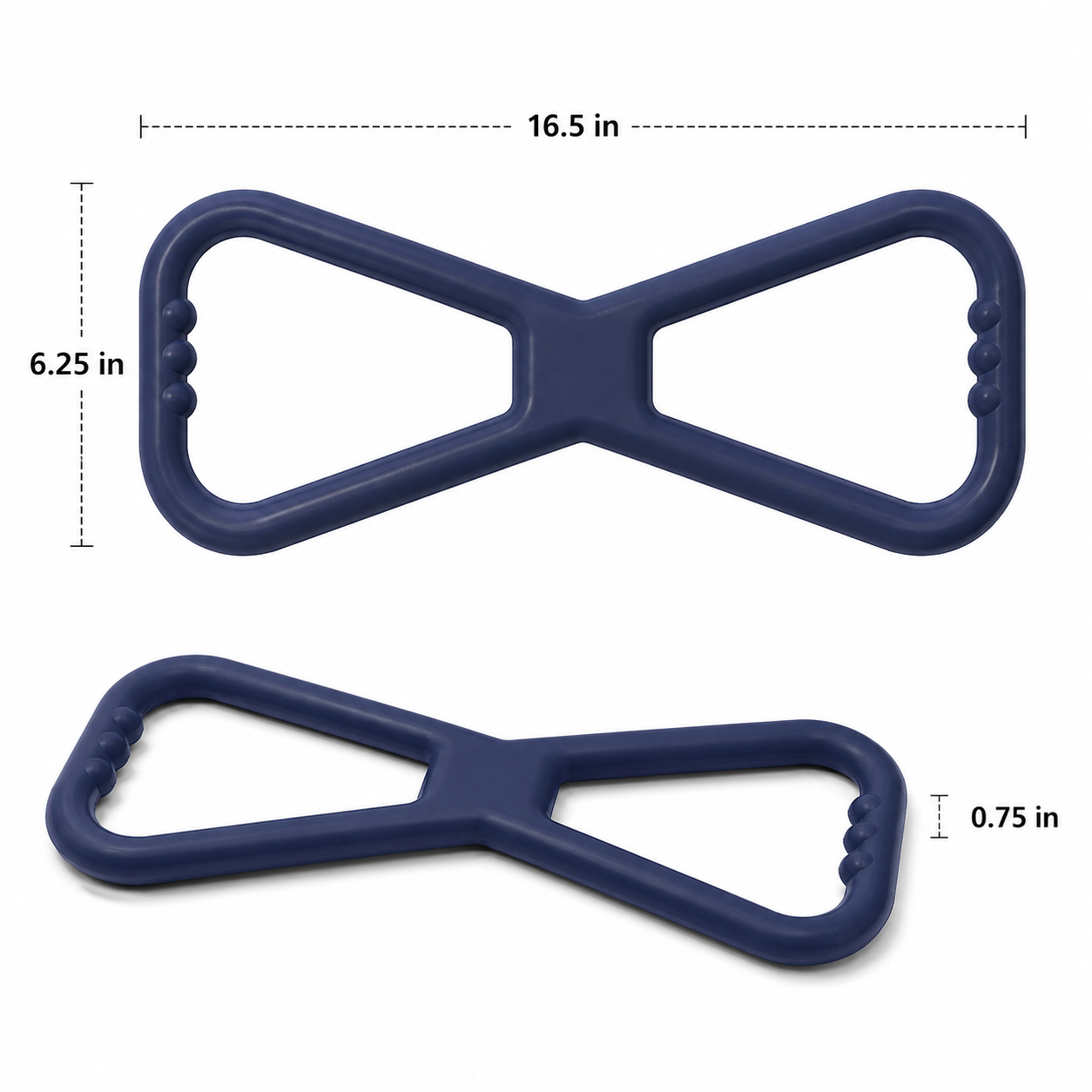 Sturdy - XL Infinity Pull - Natural Rubber Toy