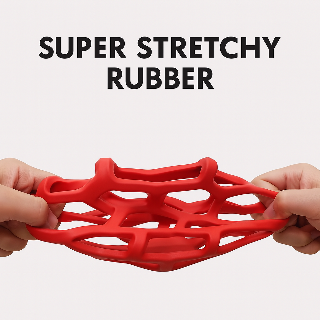 Hollow Elastic Interactive Busy Ball  - Red