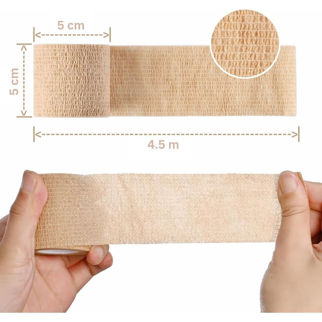 Talking Dog Club - Cover them Paws - Self Adhesive Wraps - Beige - Small