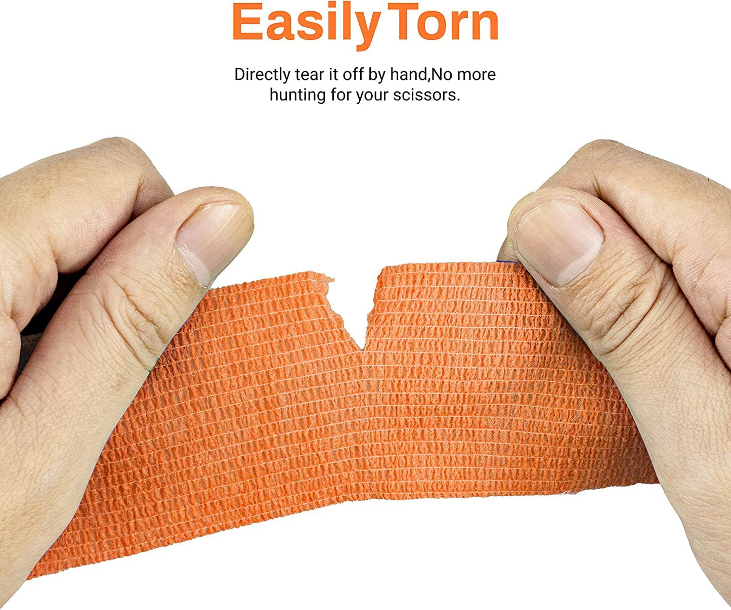 Talking Dog Club - Cover them Paws - Self Adhesive Wraps - Orange - Small