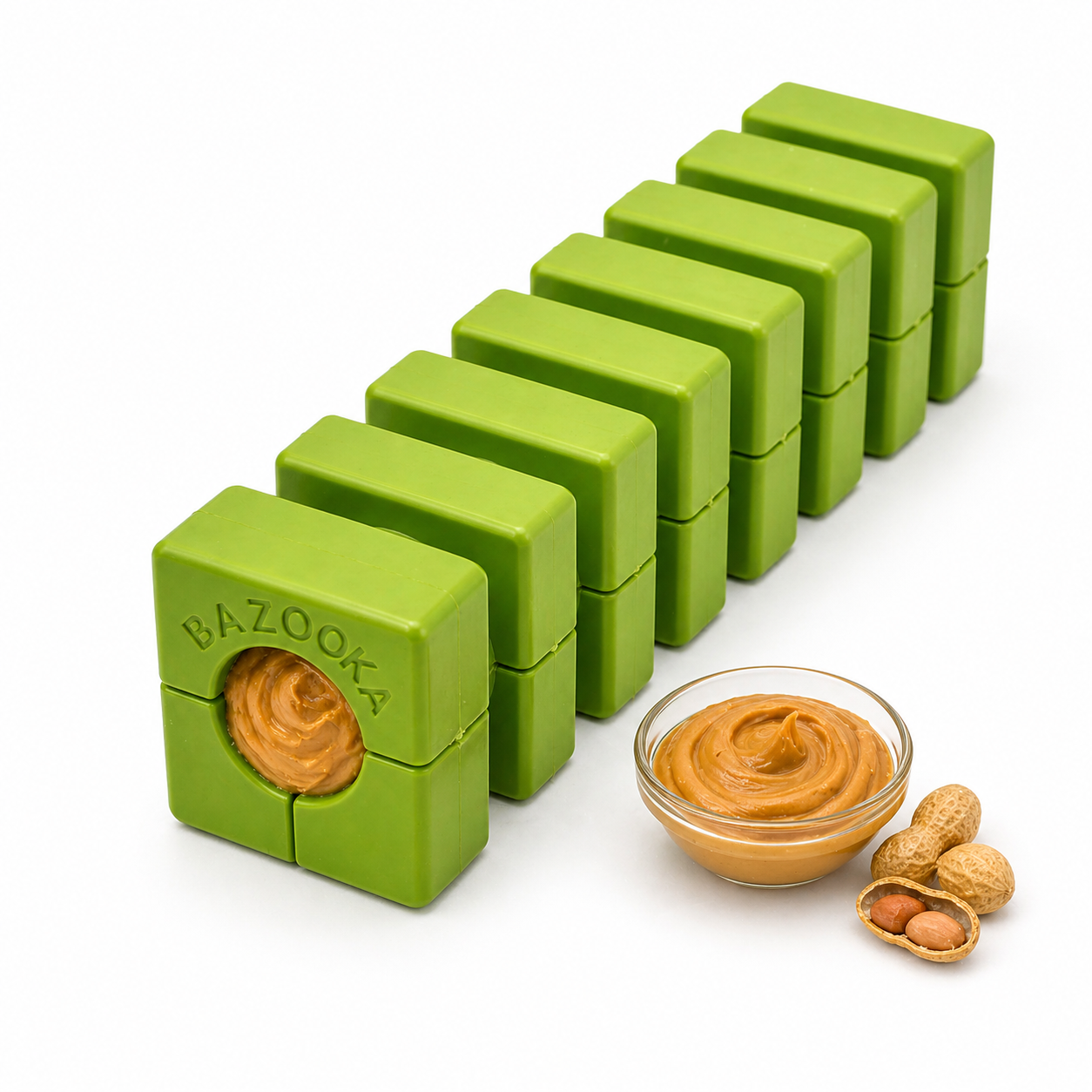 Sturdy - Ribbed Bazooka  - Natural Rubber Toy