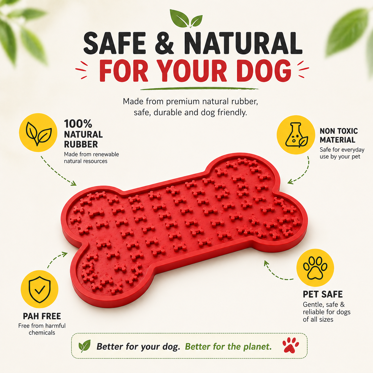 Lickable - Bone Shape Lick Mat