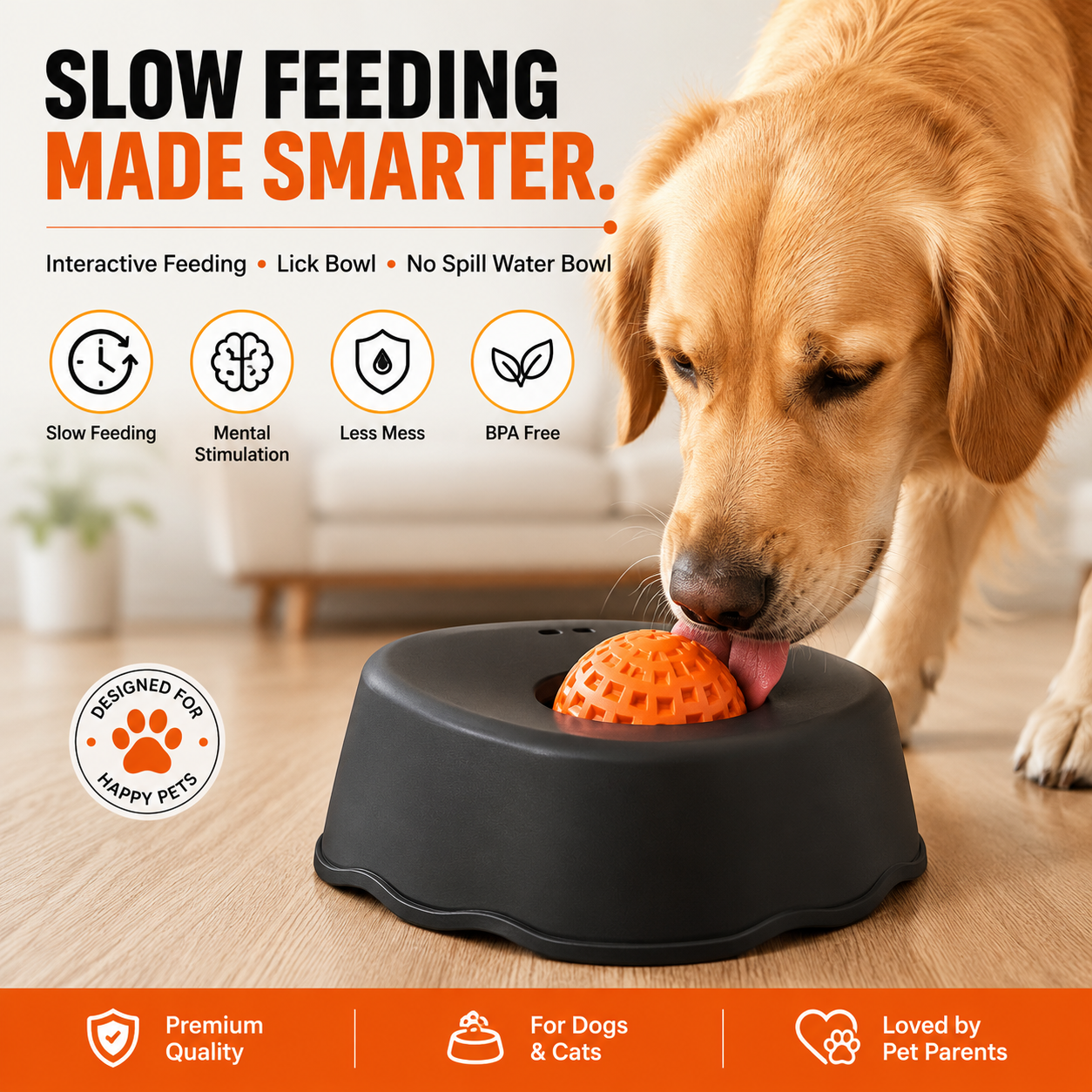 TDC - Lickables - Spin Flow Slow Feeder Bowl Set