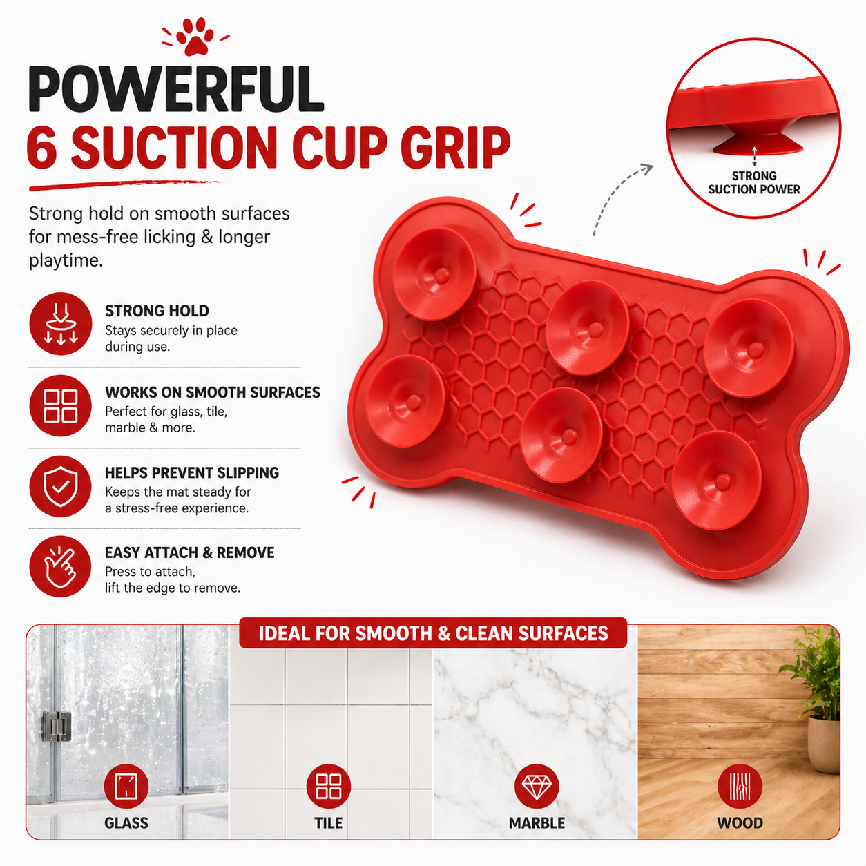 Lickable - Bone Shape Lick Mat