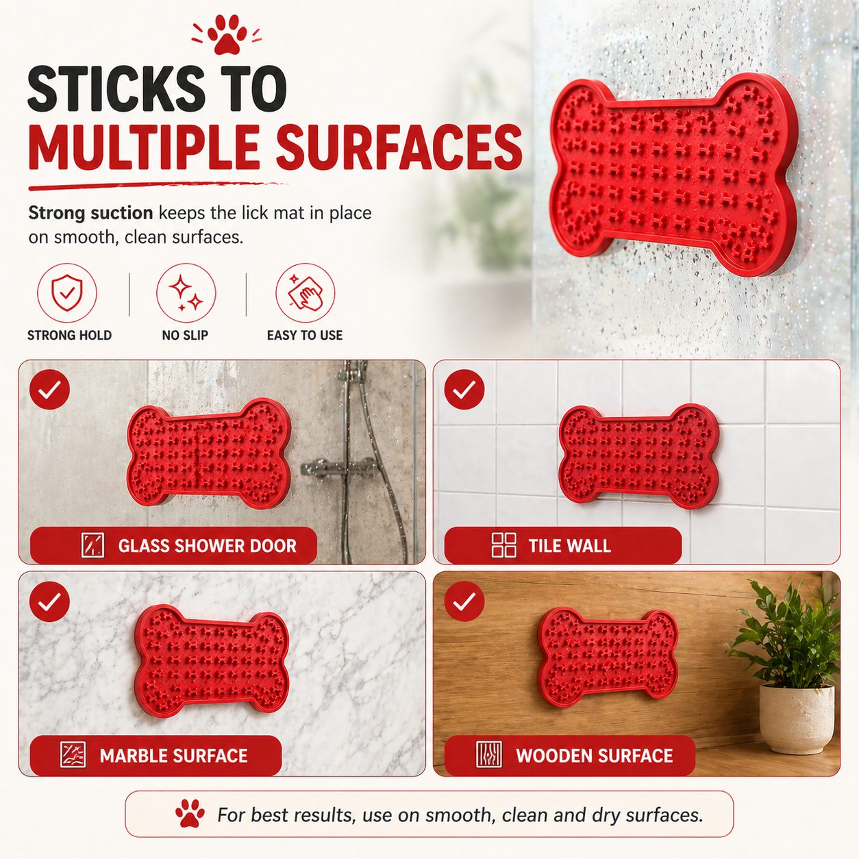 Lickable - Bone Shape Lick Mat