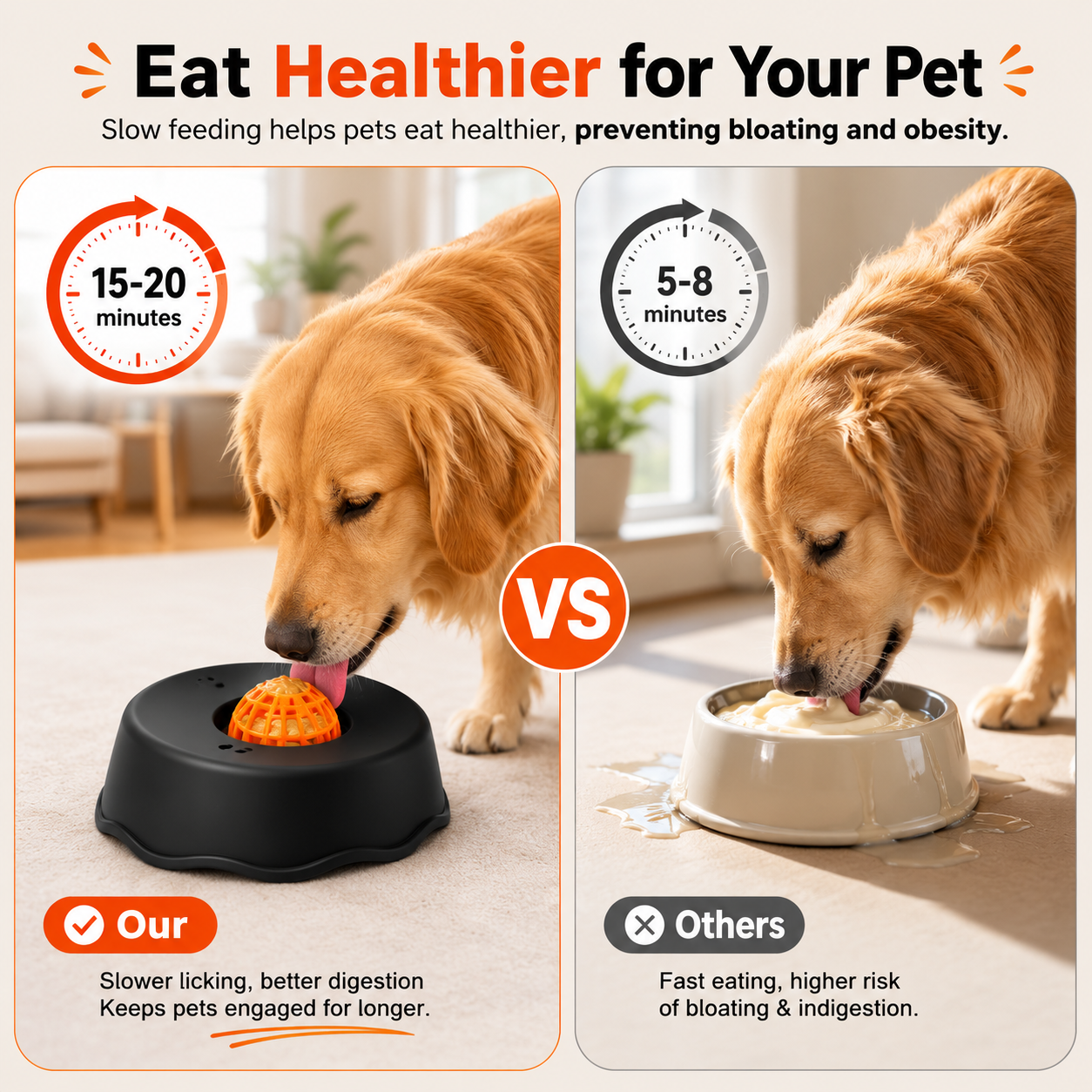 TDC - Lickables - Spin Flow Slow Feeder Bowl Set