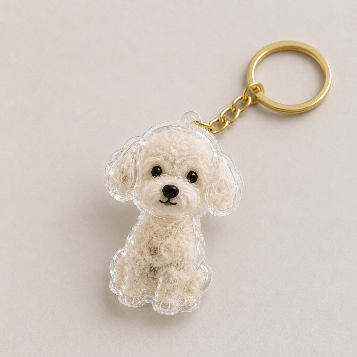 Dog Hair Keepsake Capsule - Key Chain - Christmas Decoration - Shih-Tzu