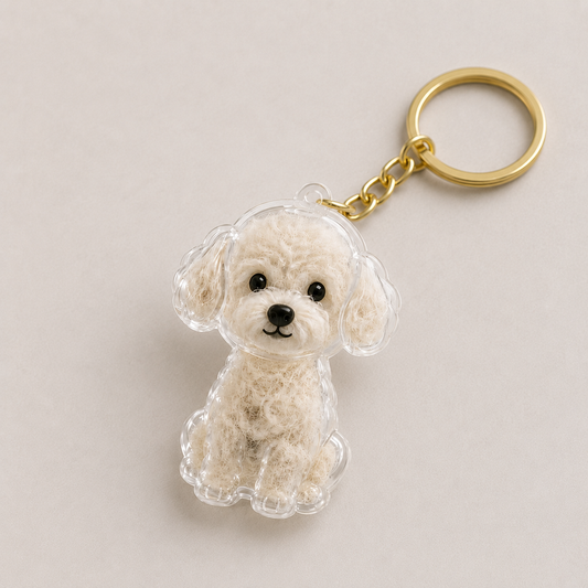 Dog Hair Keepsake Capsule - Key Chain - Christmas Decoration - Shih-Tzu