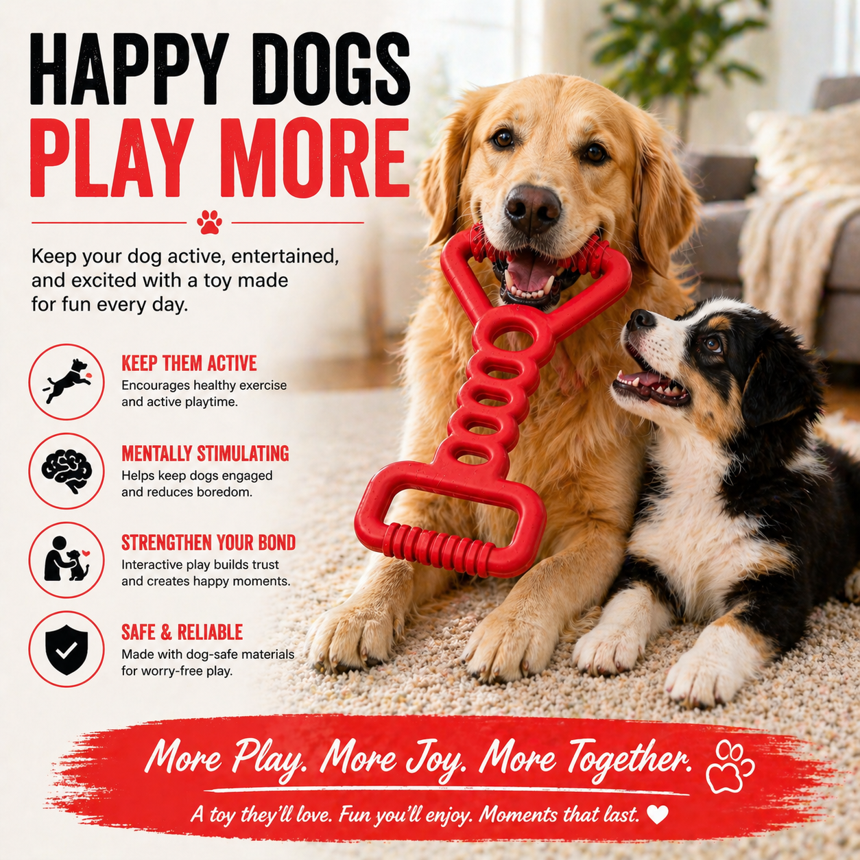 Sturdy - Tug Off - Natural Rubber Toy