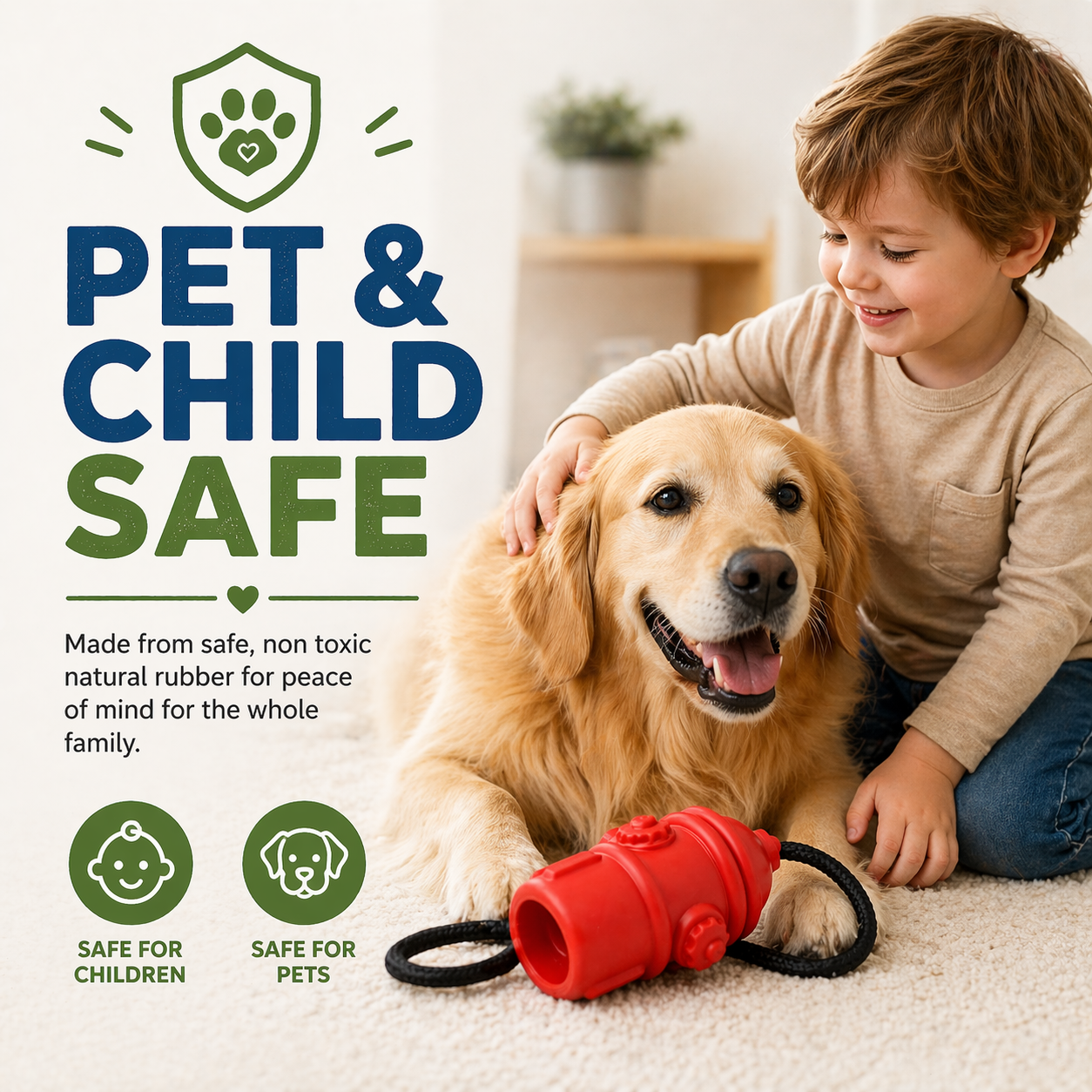 Sturdy - Fire Hydrant Toy with Rope